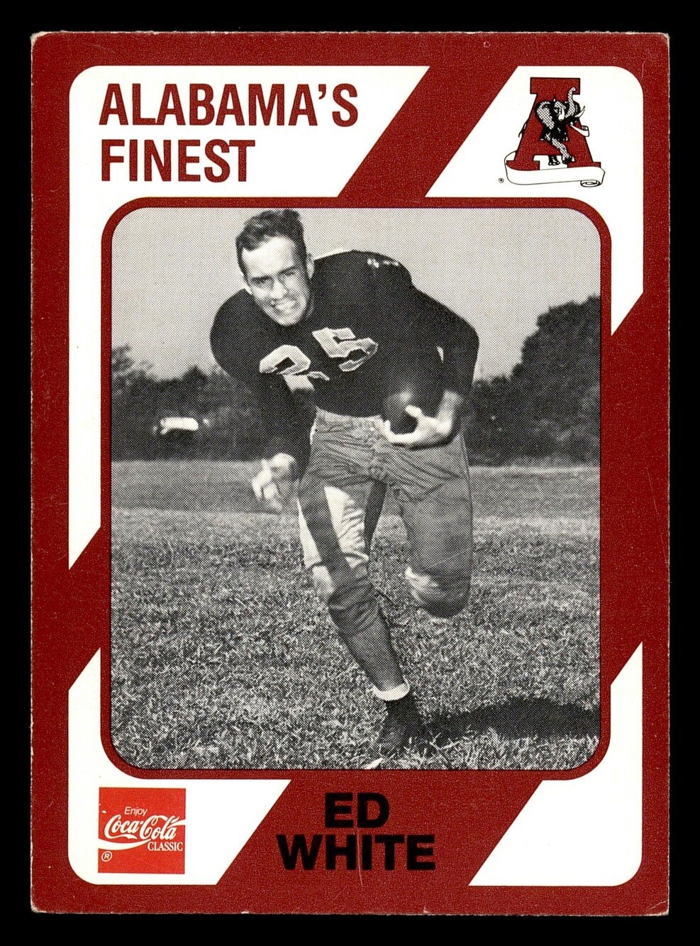 1989 Collegiate Collection Coke Alabama Crimson Ed White Card 379
